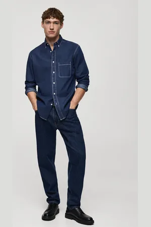 MANGO Jeanshemd aus 100 % Baumwolle - Herren - S