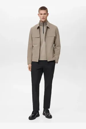 MANGO Wasserabweisende Jacke mit Taschen - Herren - XL