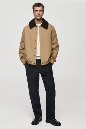 MANGO Gesteppte Jacke mit Shearling-Kragen - Herren - L