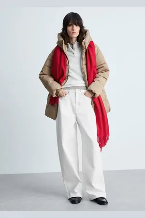 MANGO Midi-Steppanorak mit Kapuze - Damen - L