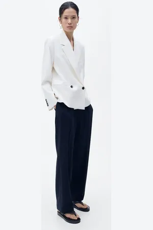 MANGO Zweireihiger Blazer mit Kontrastknöpfen - Damen - XS