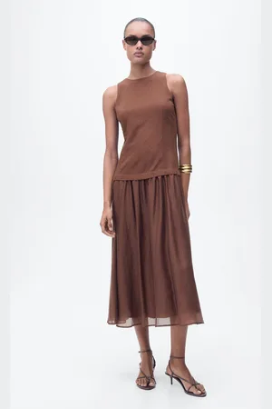 MANGO Midikleid aus Mischgewebe - Damen - XS