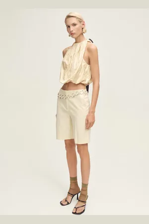MANGO Bluse mit Ballon-Effekt aus Crinkle-Stoff - Damen - M