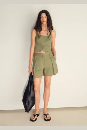 MANGO Leinenmischung Sakko-Weste - Damen - L