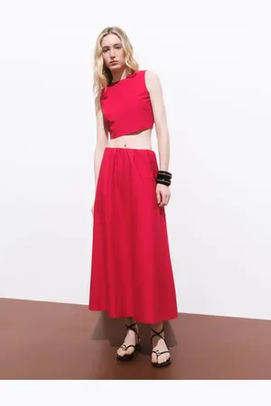 MANGO Crop-Top mit rückwärtiger Schleife - Damen - L