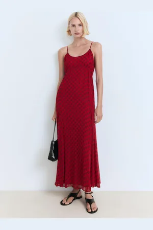 MANGO Blumenkleid aus floral bedrucktem Chiffon - Damen - L