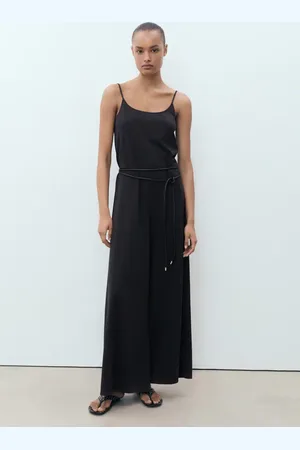 MANGO Langer Jumpsuit gerade Passform - Damen - M