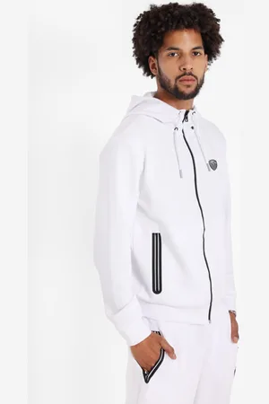 EA7 Kapuzenjoggingjacke | White + Black | Herren | M
