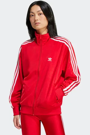adidas Firebird Oversize Trainingsjacke | Better Scarlet | Damen | XXS