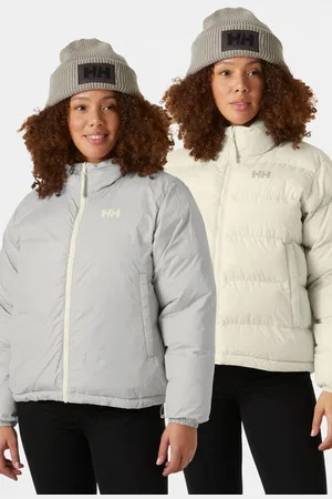 Helly Hansen Puffer-Wendejacke | Cream + Light Grey | Damen | S