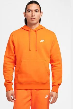 Nike Sportswear Club Fleece Kapuzensweatshirt | Safety Orange | Herren | M