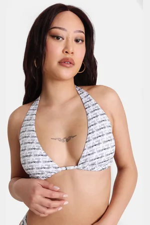 EA7 Triangel Bikini-Oberteil | White + Black | Damen | XS