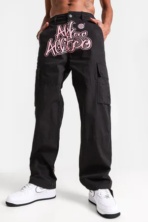All Access Cargohose | Schwarz + Rosa | Herren | 33