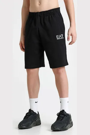 EA7 Sweatshorts | Black + White | Jungen | 14