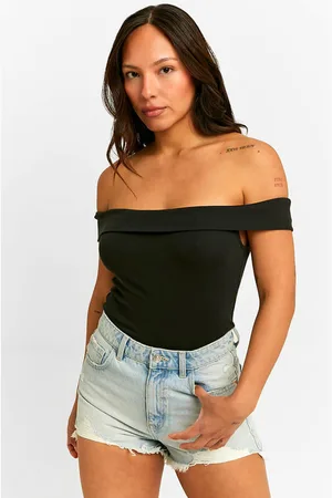 Tally Weijl Off Shoulder Crop Top | Black | Damen | XXS
