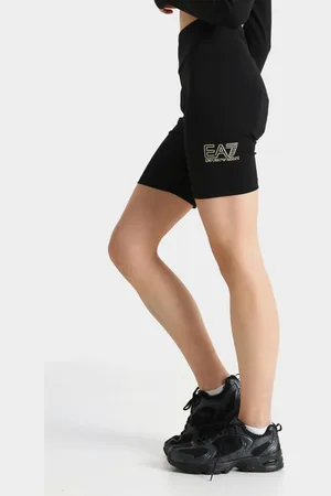 EA7 Radlerhose | Schwarz | Damen | XS