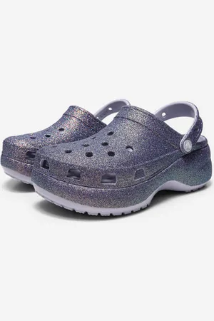Crocs Pailletten Plateau Sandalen | Purple Moon | Damen | EU39