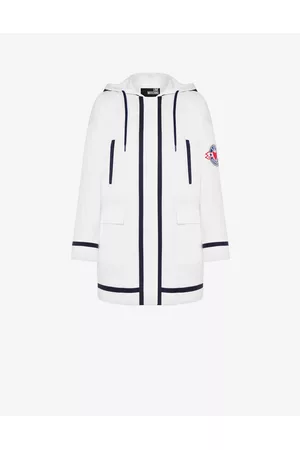 Love Moschino Parkas - Parka Aus Baumwollsatin Maritime Patch