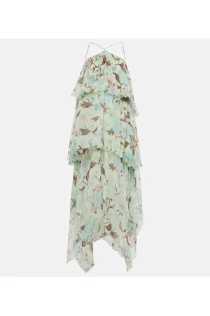 Stella McCartney Bedrucktes Maxikleid aus Seide