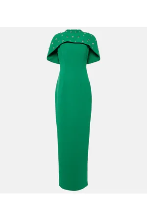 Safiyaa Verzierte Robe Kalika aus Crêpe