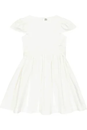 Il gufo Minikleid aus Baumwoll-Satin