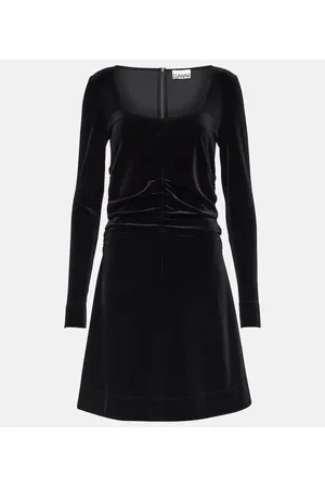 Ganni Minikleid aus Samt