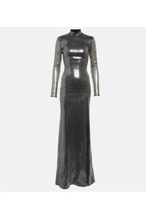 DAVID KOMA Robe mit Pailletten