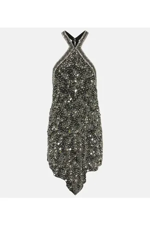 Isabel Marant Verziertes Minikleid Mahina aus Seide