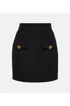 Balmain Minirock aus Wolle