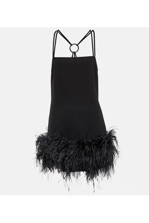 The Attico Minikleid Fujiko mit Federn