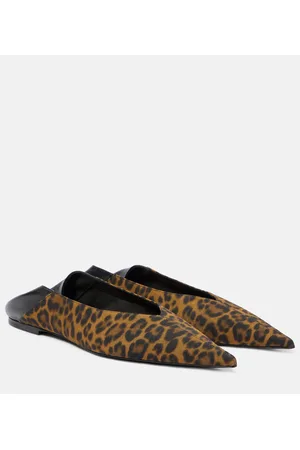 Saint Laurent Slippers Nour mit Leder