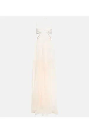 Nensi Dojaka Bridal Robe aus Seidenchiffon