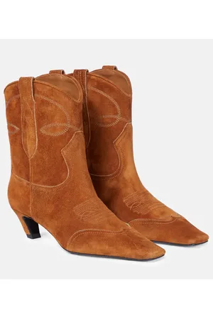 Khaite Ankle Boots Dallas aus Veloursleder