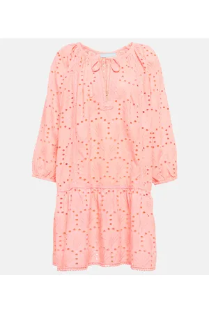 Melissa Odabash Bestickter Kaftan Ashley aus Baumwolle
