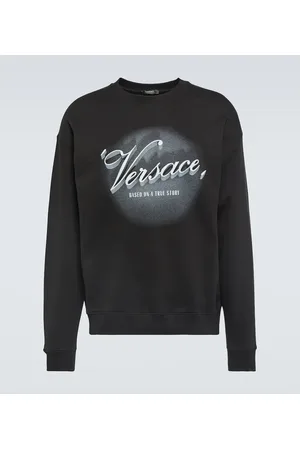 VERSACE Bedrucktes Sweatshirt aus Baumwoll-Jersey