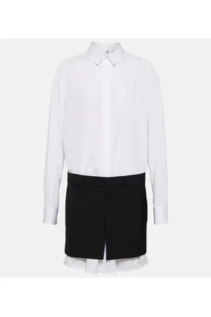 SACAI X Thomas Mason Minikleid aus Baumwolle