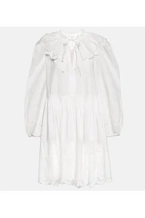 ULLA JOHNSON Minikleid Narcisa aus Baumwolle