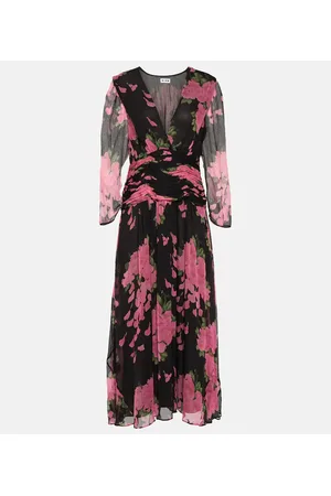 RIXO London Bedrucktes Maxikleid Racquel