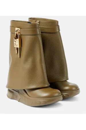 Givenchy Stiefel Shark Lock Biker aus Leder