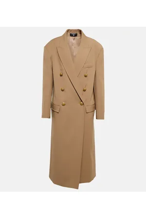 Balmain Oversize-Mantel aus Wolle
