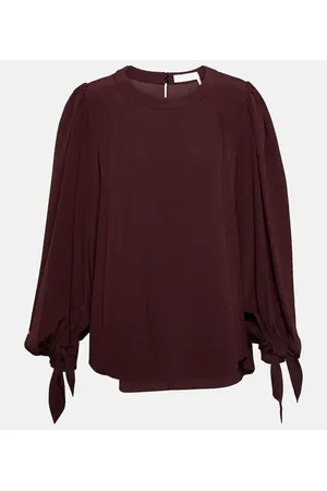 Chloé Chloé Bluse aus Crêpe de Chine aus Seide