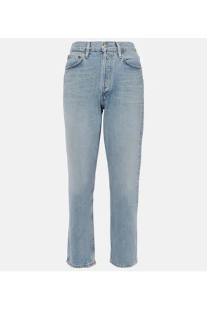AGOLDE High-Rise Cropped Straight Jeans Riley