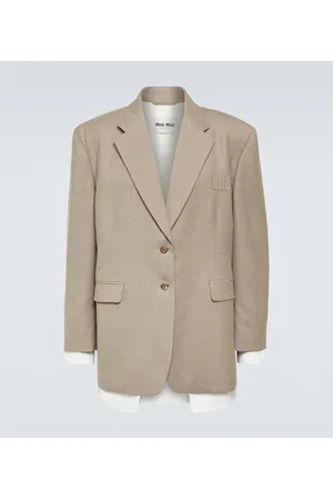 Miu Miu Blazer aus Woll-Gabardine