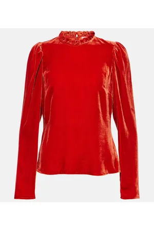 ULLA JOHNSON Bluse Mariene aus Samt