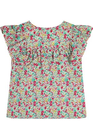 BONPOINT Bedrucktes Top Bianca aus Baumwolle
