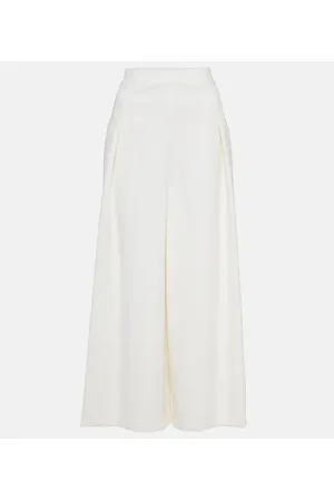 Fforme Weite Cropped-Hose Nadja aus einem Wollgemisch