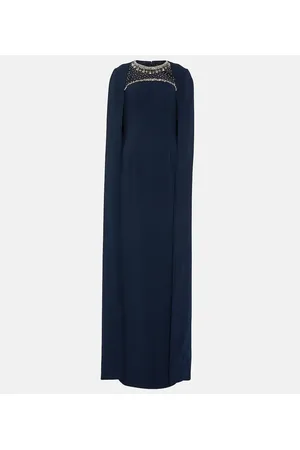 Jenny Packham Verzierte Robe aus Crêpe