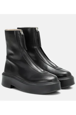 The Row Ankle Boots Zipped 1 aus Leder