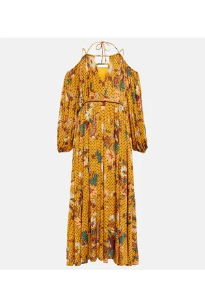 ULLA JOHNSON Bedrucktes Midikleid Noemi
