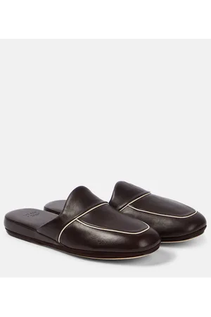 The Row Slippers Beck aus Leder
